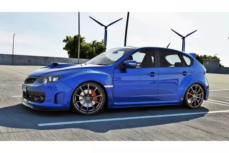 Maxton Design Frontlippe V.1 für Subaru Impreza WRX STI 2009-2011 Hochglanz schwarz – Ansicht 2