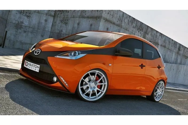 Maxton Design Frontlippe für Toyota Aygo 2 Hochglanz schwarz – Ansicht 2