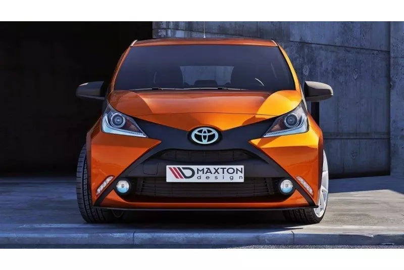 Maxton Design Frontlippe für Toyota Aygo 2 Hochglanz schwarz – Ansicht 3