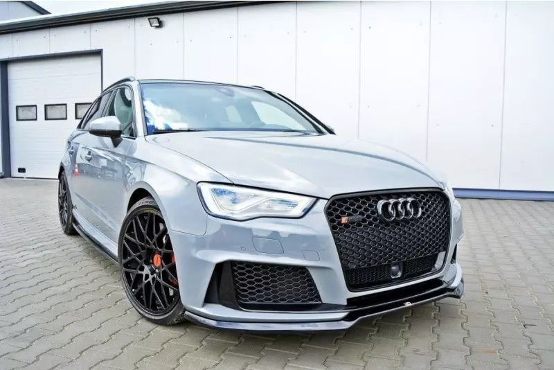 Maxton Design Frontlippe V.1 für Audi RS3 8V Sportback vor Facelift Hochglanz schwarz – Ansicht 2