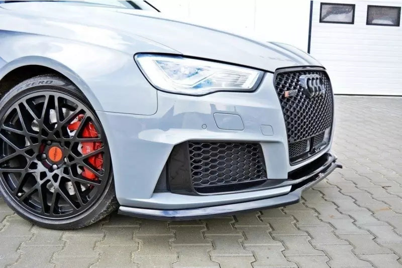 Maxton Design Frontlippe V.1 für Audi RS3 8V Sportback vor Facelift Hochglanz schwarz – Ansicht 3