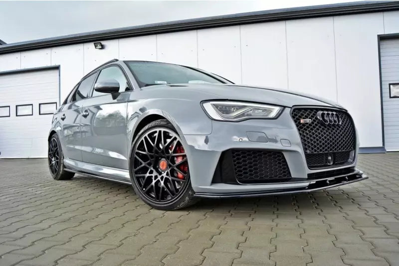 Maxton Design Frontlippe V.2 für Audi RS3 8V Sportback vor Facelift Hochglanz schwarz – Ansicht 1