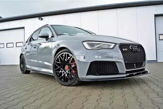 Maxton Design Frontlippe V.2 für Audi RS3 8V Sportback vor Facelift Hochglanz schwarz – Ansicht 1