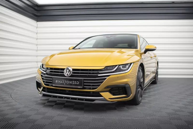 Maxton Design Frontlippe V.2 für VW Arteon Hochglanz schwarz – Ansicht 1