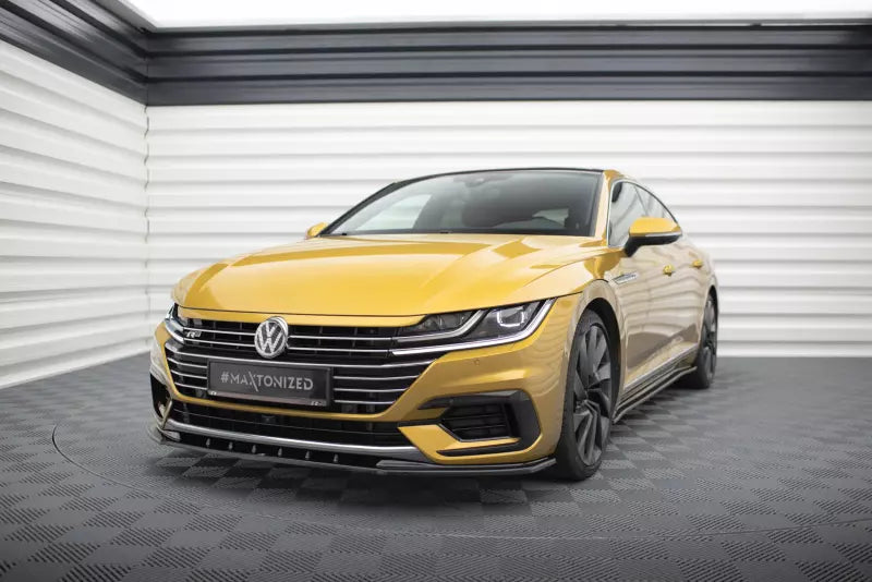 Maxton Design Frontlippe V.3 für VW Arteon Hochglanz schwarz – Ansicht 1