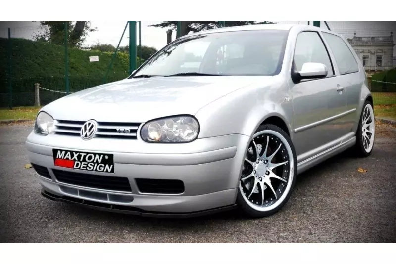 Maxton Design Frontlippe für VW Golf 4 (für 25TH Frontansatz) Hochglanz schwarz – Ansicht 1