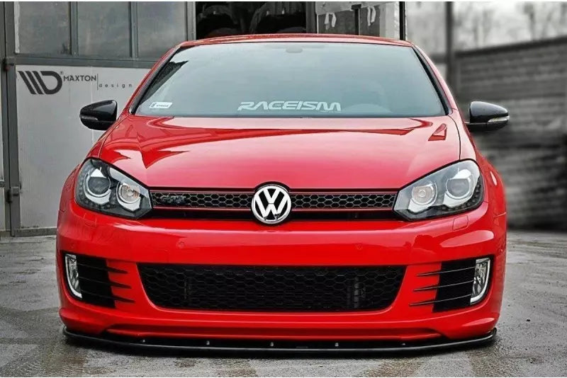Maxton Design Frontlippe V.2 für VW Golf 6 GTI 35TH Hochglanz schwarz – Ansicht 2
