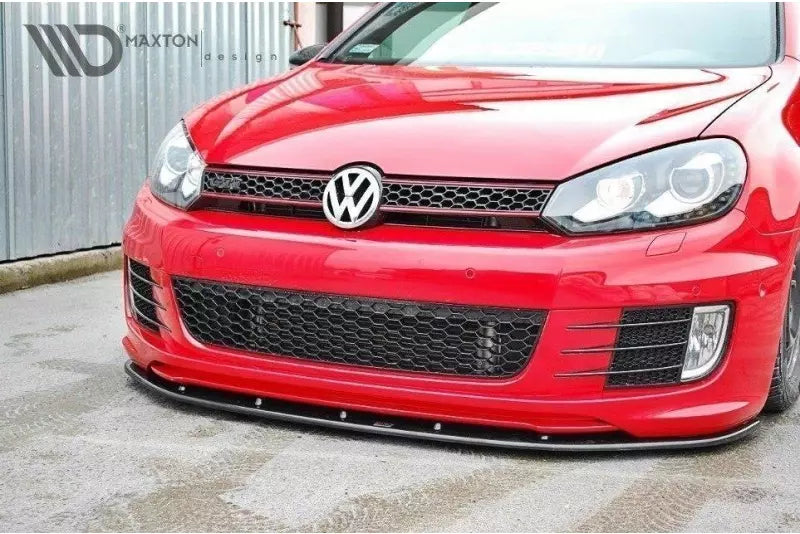 Maxton Design Frontlippe V.2 für VW Golf 6 GTI 35TH Hochglanz schwarz – Ansicht 3