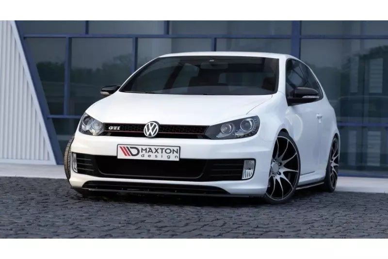 Maxton Design Frontlippe V.2 für VW Golf 6 GTI 35TH Hochglanz schwarz – Ansicht 4