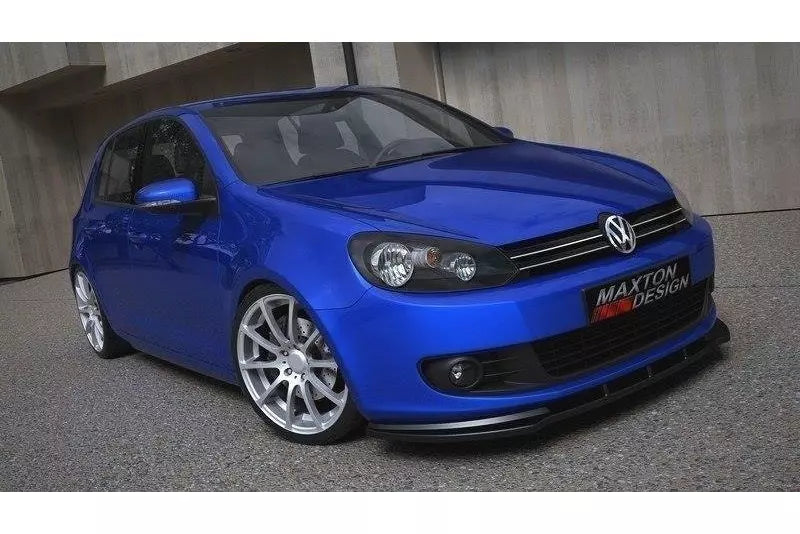Maxton Design Frontlippe für VW Golf 6 Hochglanz schwarz – Ansicht 1