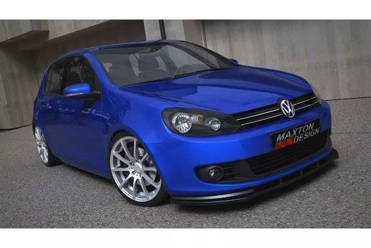 Maxton Design Frontlippe für VW Golf 6 Hochglanz schwarz – Ansicht 1