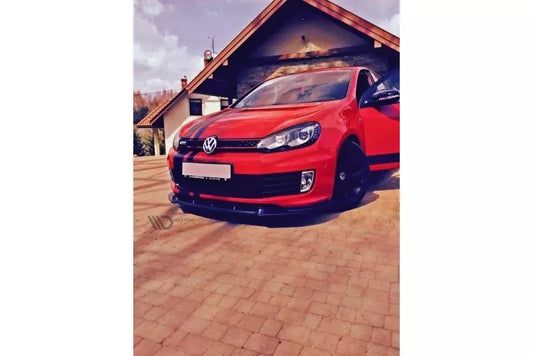 Maxton Design Frontlippe für VW Golf 6 GTI 35TH Hochglanz schwarz – Ansicht 1