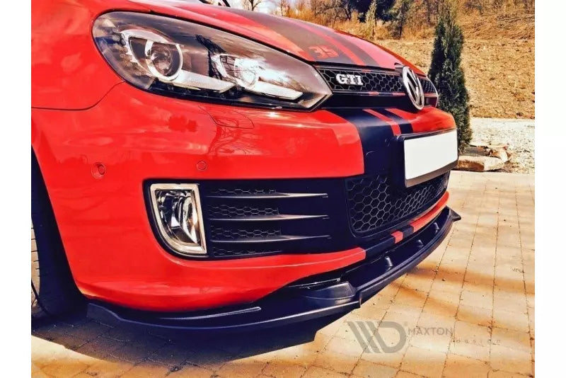 Maxton Design Frontlippe für VW Golf 6 GTI 35TH Hochglanz schwarz – Ansicht 2