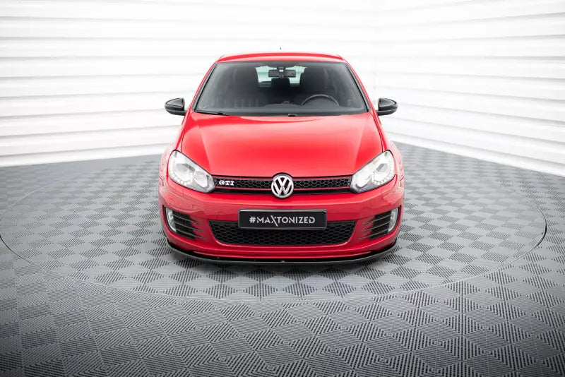 Maxton Design Frontlippe V.2 für VW Golf 6 GTI / GTD Hochglanz schwarz – Ansicht 2