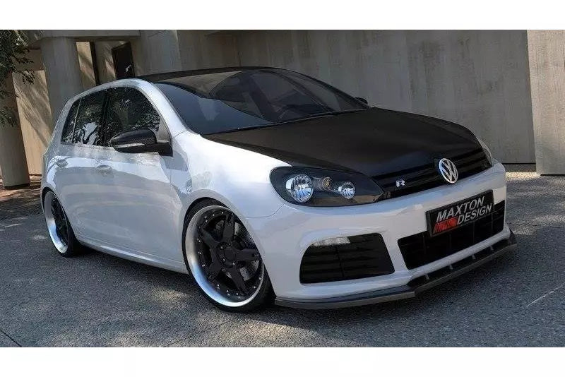Maxton Design Frontlippe für VW Golf 6 R Hochglanz schwarz – Ansicht 1
