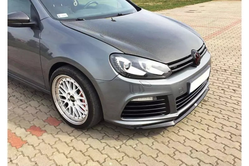 Maxton Design Frontlippe für VW Golf 6 R Cupra Hochglanz schwarz – Ansicht 1