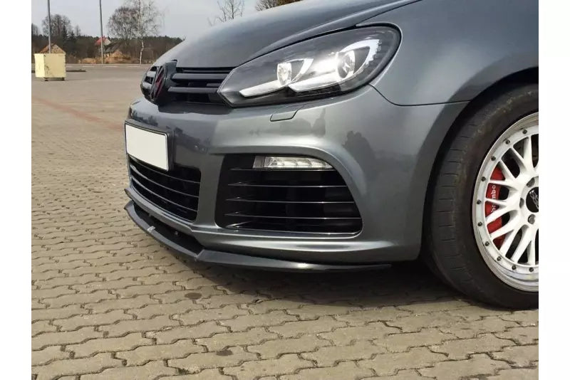Maxton Design Frontlippe für VW Golf 6 R Cupra Hochglanz schwarz – Ansicht 2