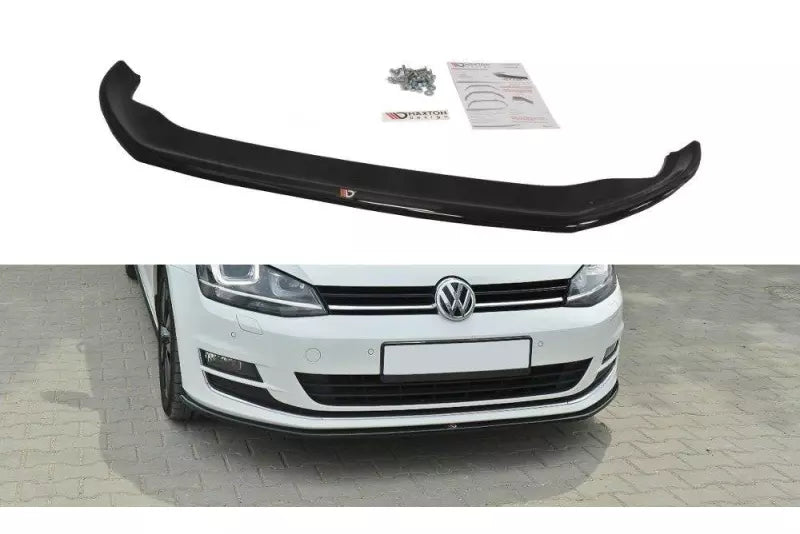 Maxton Design Frontlippe V.2 für VW Golf 7 Standard 2012-2016 Hochglanz schwarz – Ansicht 1