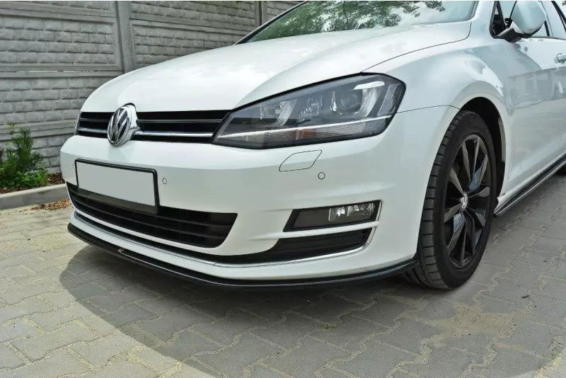 Maxton Design Frontlippe V.2 für VW Golf 7 Standard 2012-2016 Hochglanz schwarz – Ansicht 2