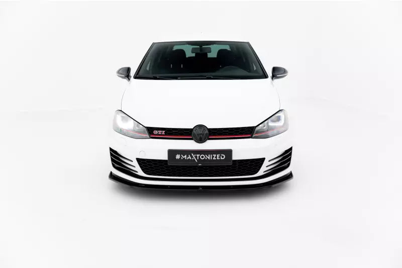 Maxton Design Frontlippe V.1 für VW Golf 7 GTI / GTD (2012-2026) Hochglanz schwarz – Ansicht 2