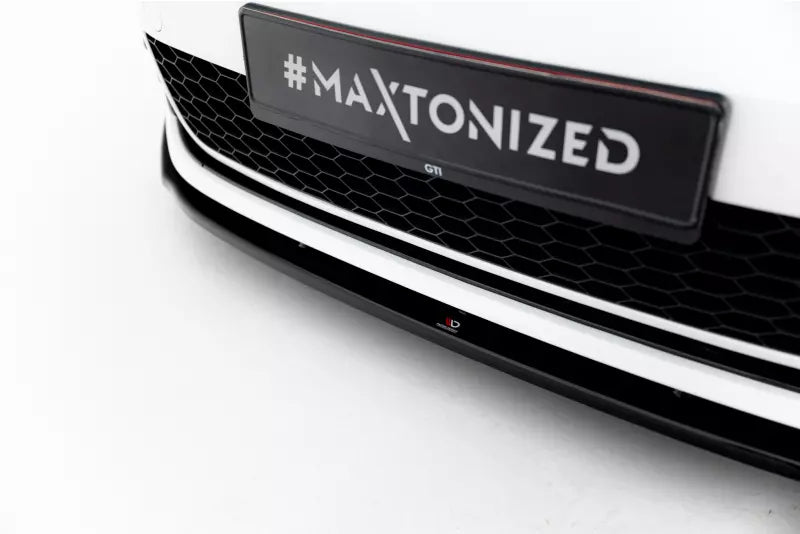 Maxton Design Frontlippe V.1 für VW Golf 7 GTI / GTD (2012-2026) Hochglanz schwarz – Ansicht 3