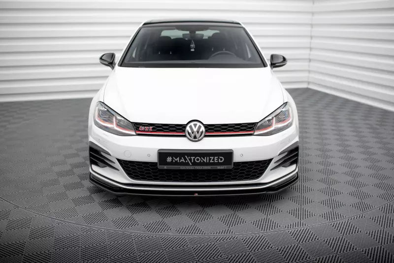 Maxton Design Frontlippe V.2 für VW Golf 7 GTI / GTD Facelift ab 03/2017 Hochglanz schwarz – Ansicht 2