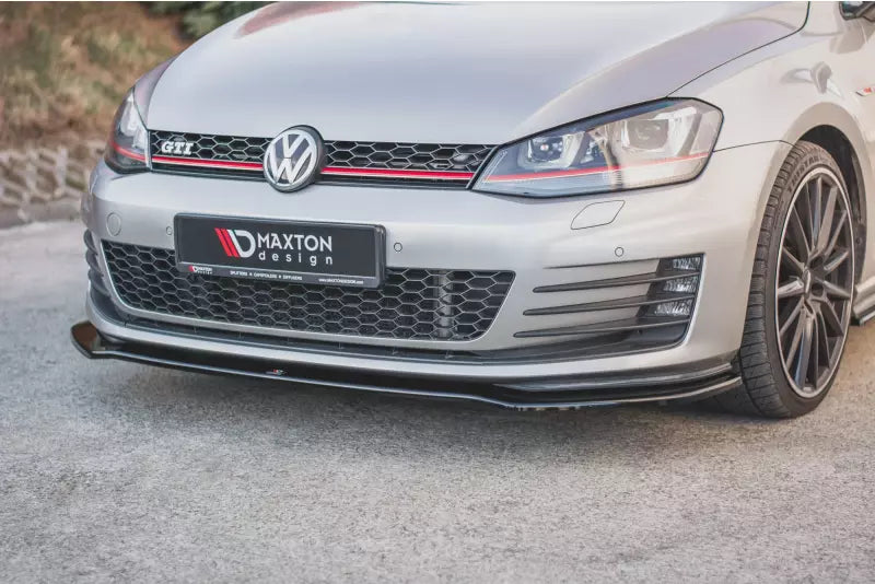 Maxton Design Frontlippe V.2 für VW Golf 7 GTI / GTD (2012-2016) Hochglanz schwarz – Ansicht 1