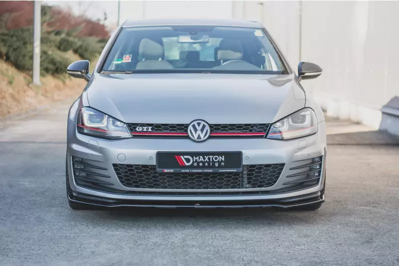 Maxton Design Frontlippe V.2 für VW Golf 7 GTI / GTD (2012-2016) Hochglanz schwarz – Ansicht 2