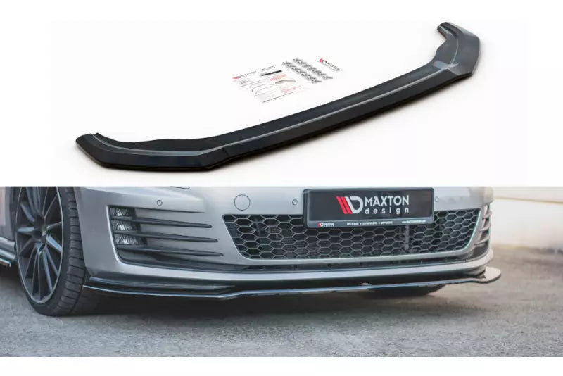 Maxton Design Frontlippe V.2 für VW Golf 7 GTI / GTD (2012-2016) Hochglanz schwarz – Ansicht 3