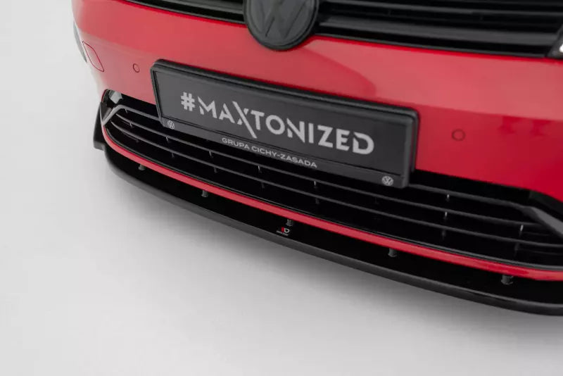 Maxton Design Frontlippe V.1 für VW Golf 7 R-Line / R Facelift (ab 03/2017) Hochglanz schwarz – Ansicht 3