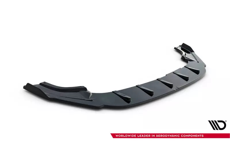 Maxton Design Frontlippe V.1 für VW Golf 7 R-Line / R Facelift (ab 03/2017) Hochglanz schwarz – Ansicht 4