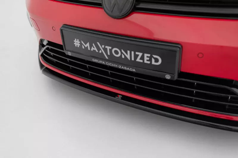 Maxton Design Frontlippe V.2 für VW Golf 7 R-Line / R Facelift ab 03/2017 Hochglanz schwarz – Ansicht 3
