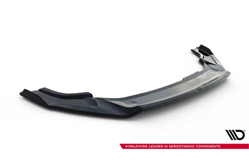 Maxton Design Frontlippe V.2 für VW Golf 7 R-Line / R Facelift ab 03/2017 Hochglanz schwarz – Ansicht 4