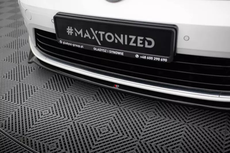 Maxton Design Frontlippe V.2 für VW Golf 7 R / R-Line Hochglanz schwarz – Ansicht 3