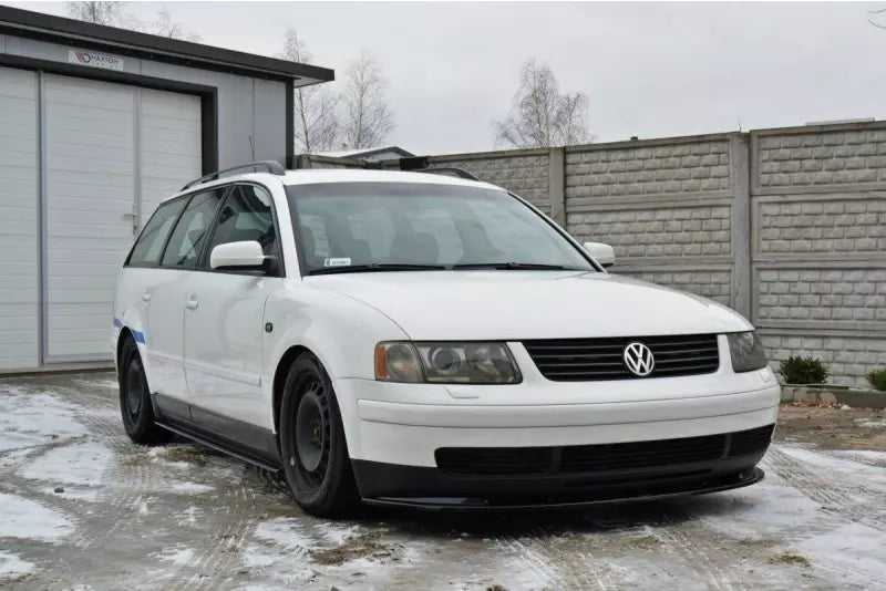 Maxton Design Frontlippe für VW Passat B5 Hochglanz schwarz – Ansicht 2
