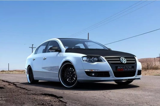Maxton Design Frontlippe für VW Passat B6 Hochglanz schwarz – Ansicht 1