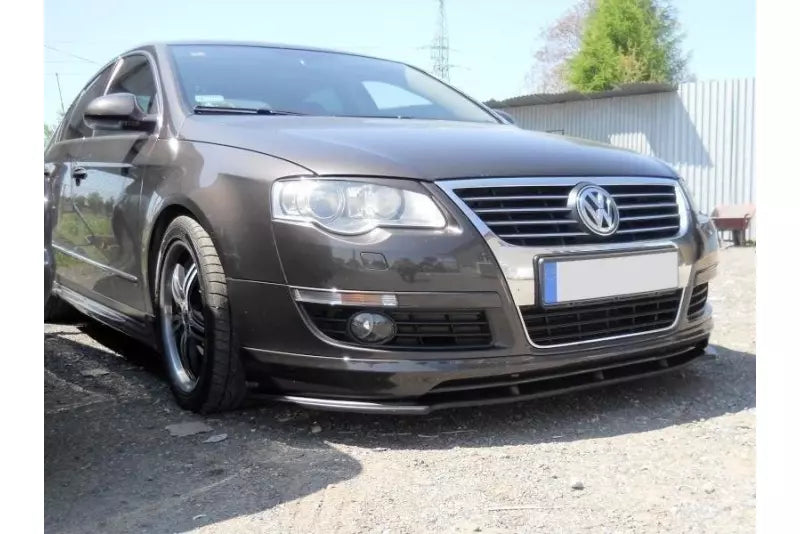 Maxton Design Frontlippe für VW Passat B6 Votex Hochglanz schwarz – Ansicht 1