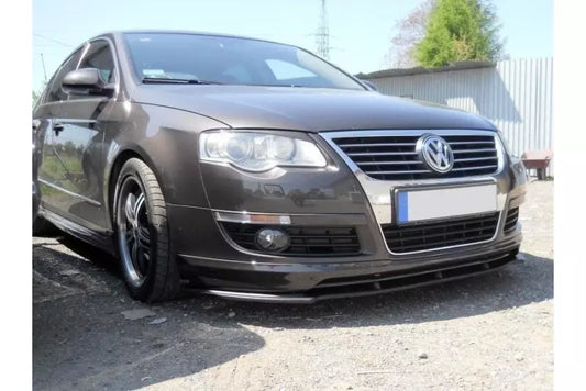 Maxton Design Frontlippe für VW Passat B6 Votex Hochglanz schwarz – Ansicht 1