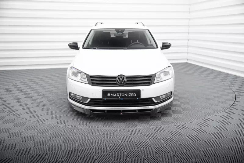Maxton Design Frontlippe für VW Passat B7 Hochglanz schwarz – Ansicht 2