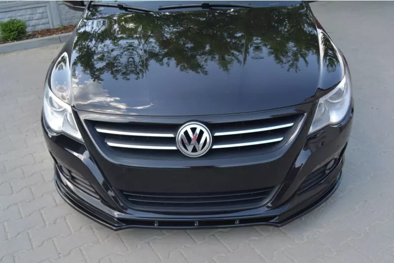 Maxton Design Frontlippe V.1 für VW Passat CC vor Facelift Hochglanz schwarz – Ansicht 2