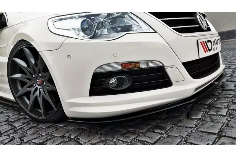 Maxton Design Frontlippe für VW Passat CC R36 R-Line vor Facelift Hochglanz schwarz – Ansicht 1