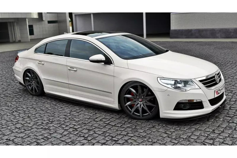 Maxton Design Frontlippe für VW Passat CC R36 R-Line vor Facelift Hochglanz schwarz – Ansicht 3