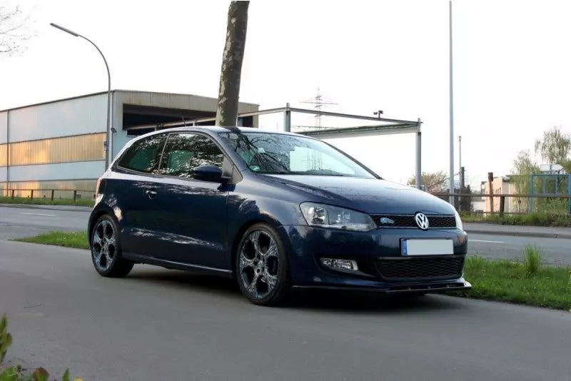 Maxton Design Frontlippe für VW Polo 5 Hochglanz schwarz – Ansicht 2