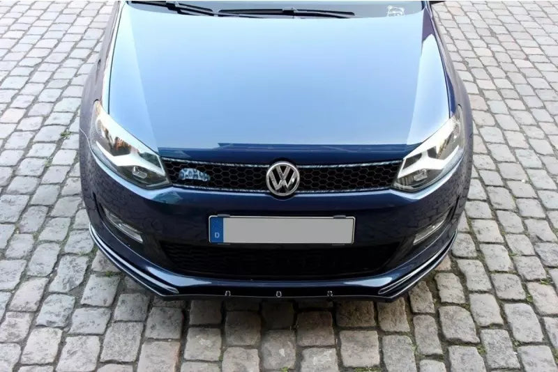 Maxton Design Frontlippe für VW Polo 5 Hochglanz schwarz – Ansicht 3