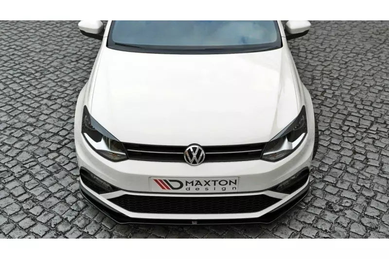Maxton Design Frontlippe V.2 für VW Polo 5 GTI Facelift Hochglanz schwarz – Ansicht 2