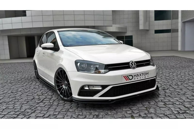 Maxton Design Frontlippe V.2 für VW Polo 5 GTI Facelift Hochglanz schwarz – Ansicht 3