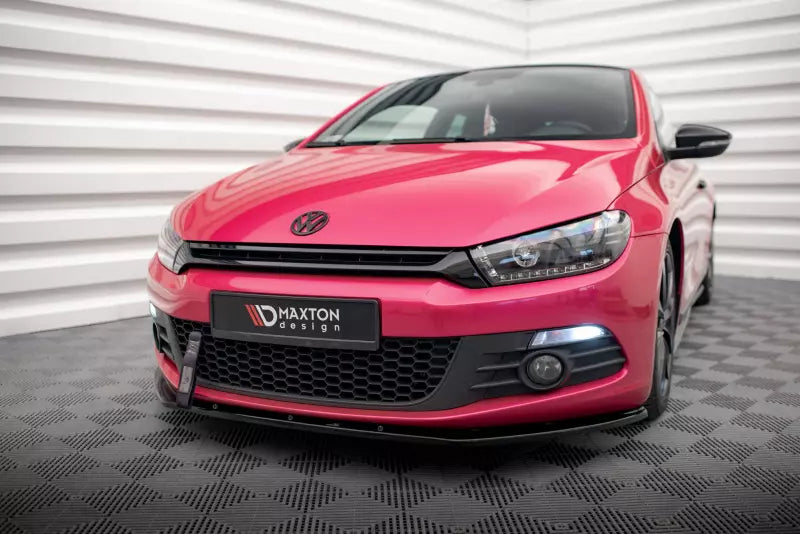 Maxton Design Frontlippe V.1 für VW Scirocco 3 Standard Hochglanz schwarz – Ansicht 1