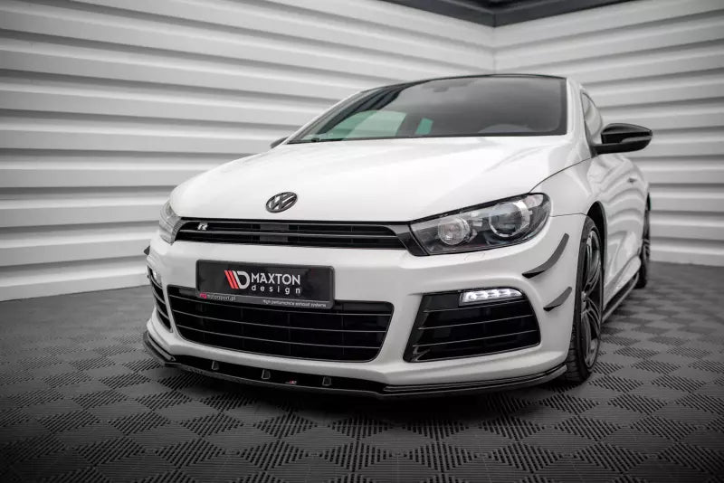 Maxton Design Frontlippe für VW Scirocco 3 R Hochglanz schwarz – Ansicht 1