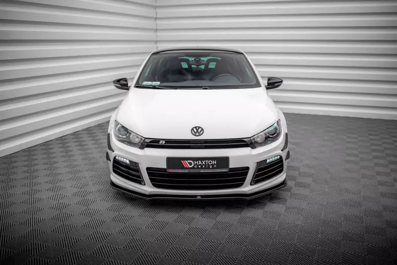 Maxton Design Frontlippe V.2 für VW Scirocco 3 R Hochglanz schwarz – Ansicht 2