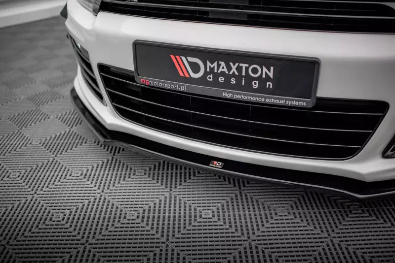 Maxton Design Frontlippe V.2 für VW Scirocco 3 R Hochglanz schwarz – Ansicht 3